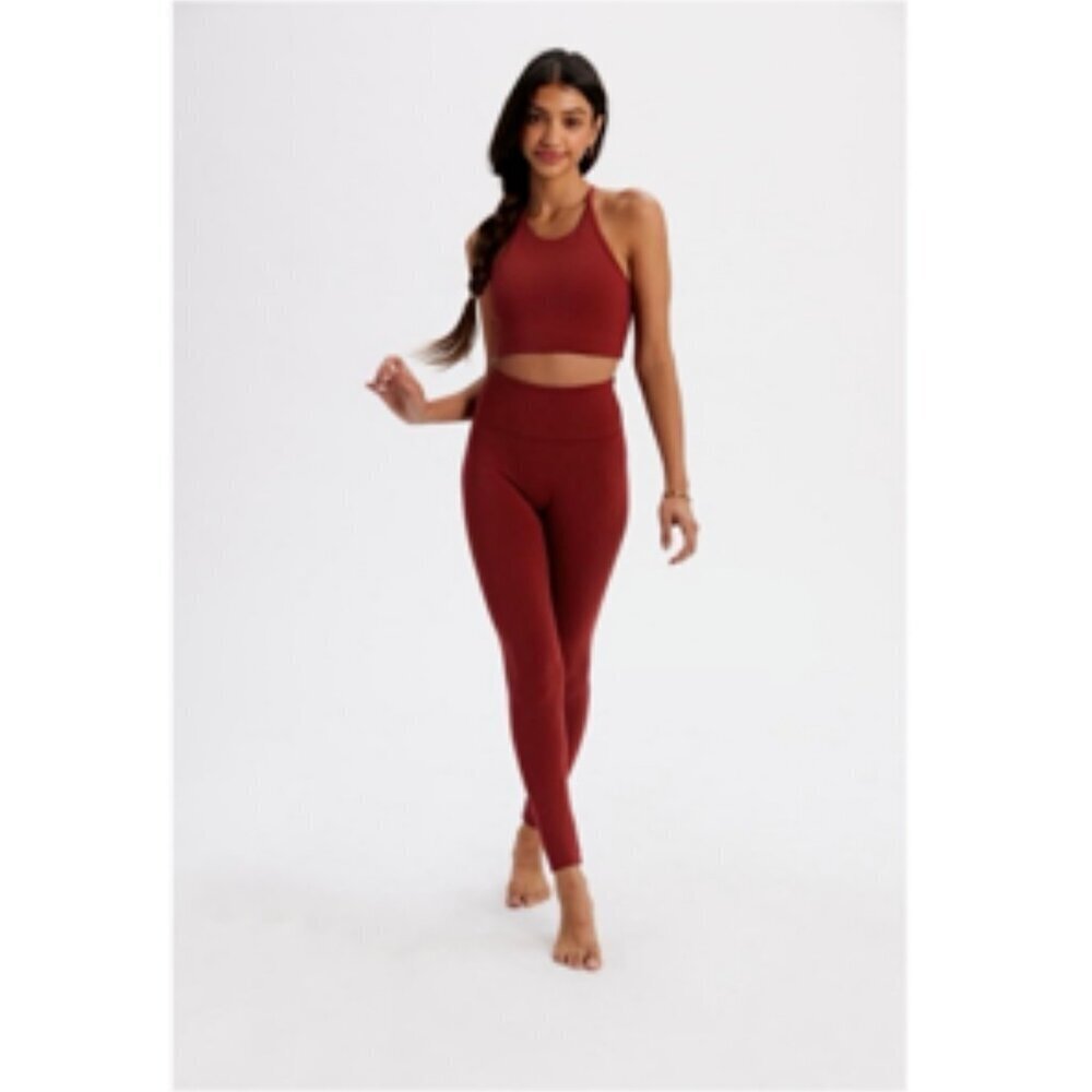 Girlfriend Collective Luxe Compression Leggings Rust Red XXL